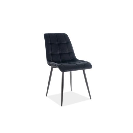 Chic Velvet black Bluvel 19 Signal chair