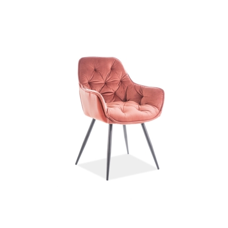 Cherry Velvet chair antique pink Bluvel 52 Signal