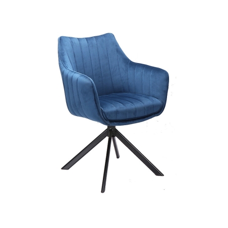 Azalia Velvet navy blue Bluvel 86 Signal chair