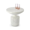 Round coffee tables and benches