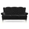 Three-seater sofas black