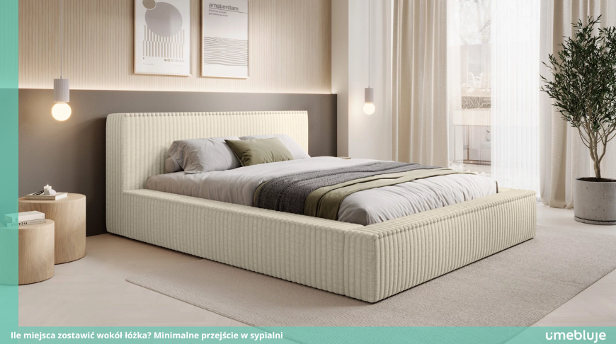 Ile miejsca zostawić wokół łóżka? Minimalne przejście w sypialni